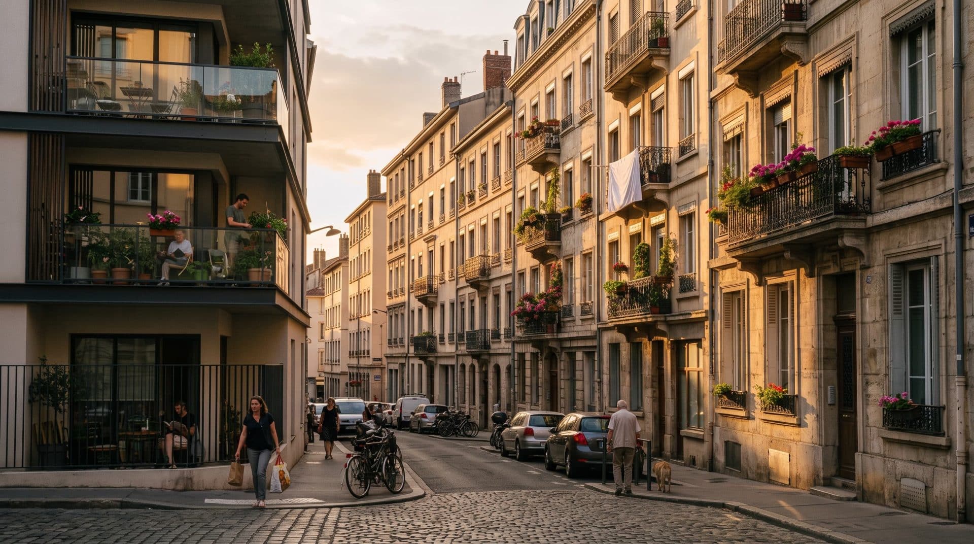 Photographie d'une rue de Lyon